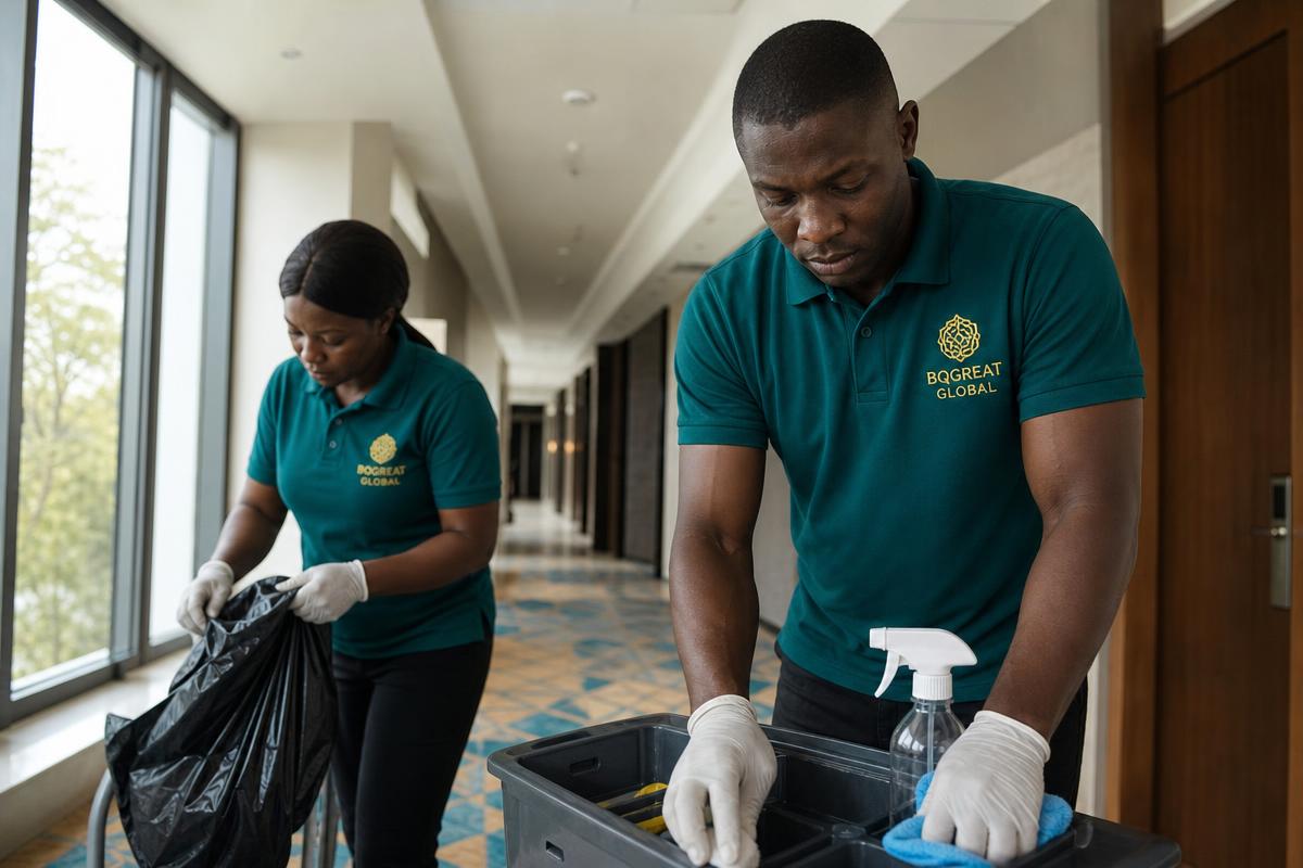 BQgreat Global cleaning team at work